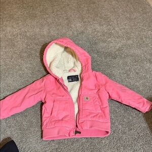 Carhartt toddler Pink Hooded Jacket